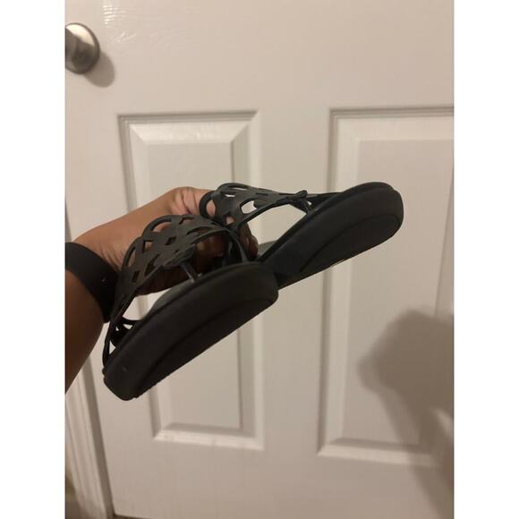 Fitflop Elodie entwined loops black flip flop sandals sz 6 - Picture 5 of 9